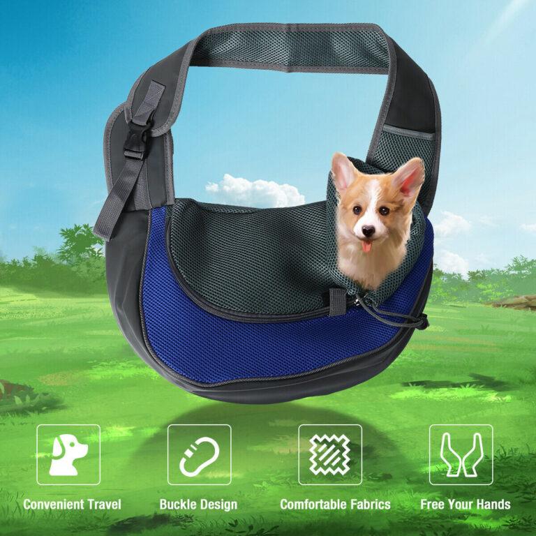Dog Carrier Pet Puppy Backpack Travel Tote Sling Bag Mesh Hands Free